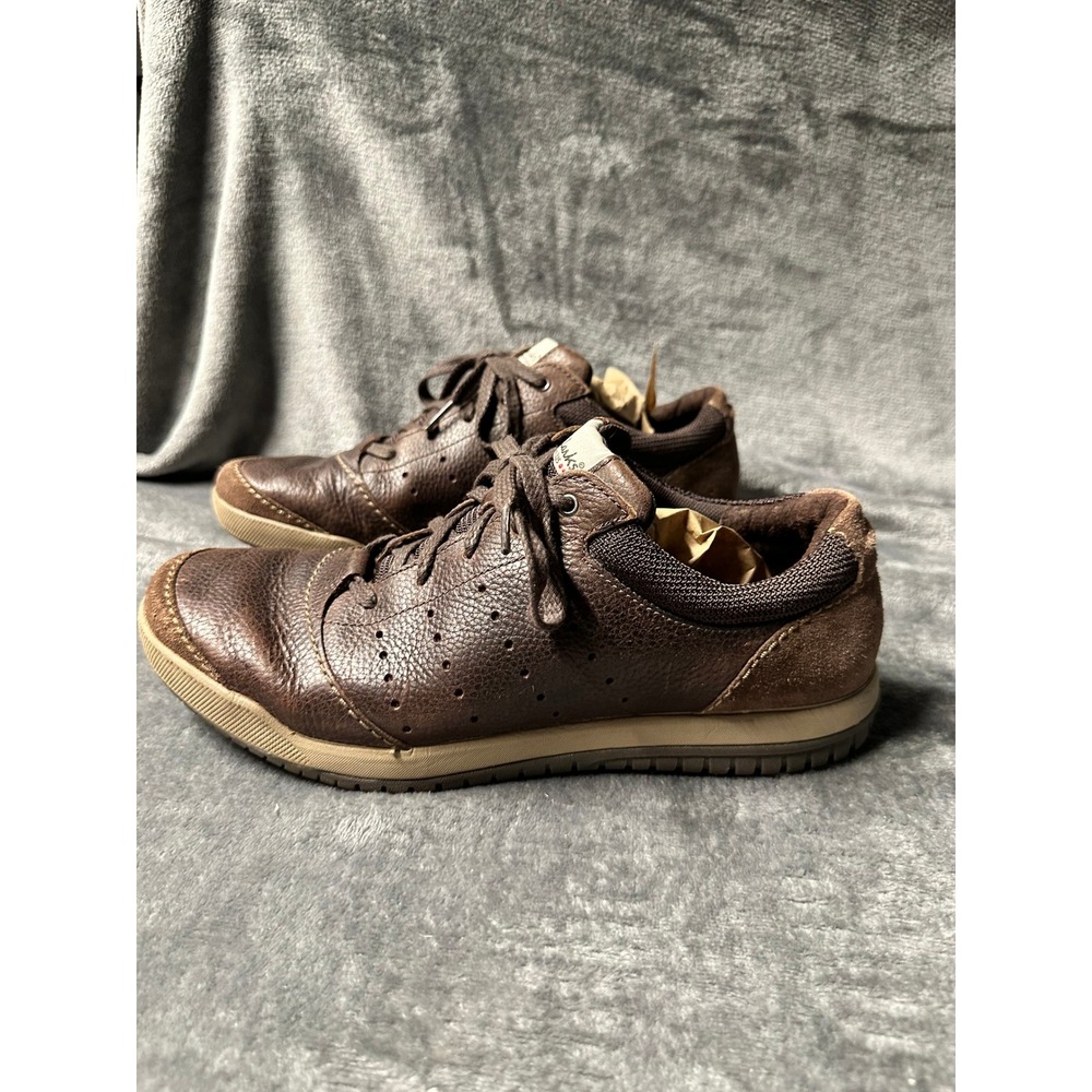 Clarks Mens Leather Sneaker Lace Up Walking Shoes